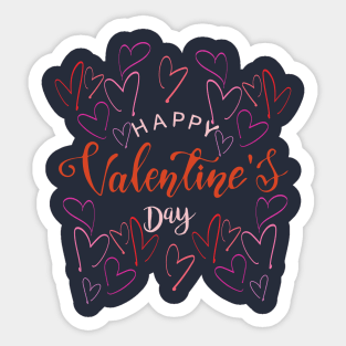 Lots of Love Happy Valentine's Day Sticker